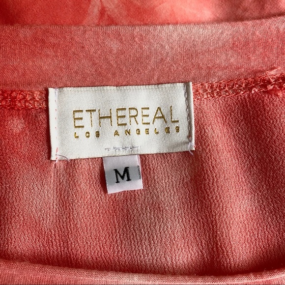 Ethereal | red tie dye layered long sleeve - Picture 3 of 4